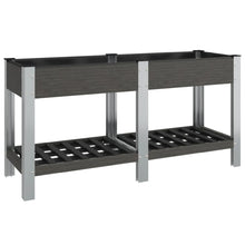 Plantenbak Verhoogd Met Schap Hkc Grijs 150 x 50 x 75 cm