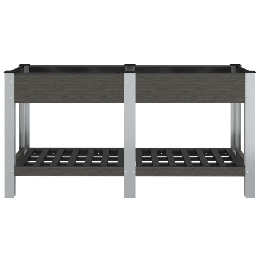 Plantenbak Verhoogd Met Schap Hkc Grijs 150 x 50 x 75 cm