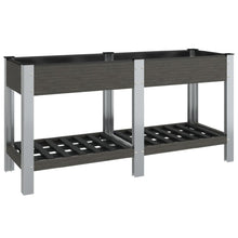 Plantenbak Verhoogd Met Schap Hkc Grijs 175 x 50 x 75 cm