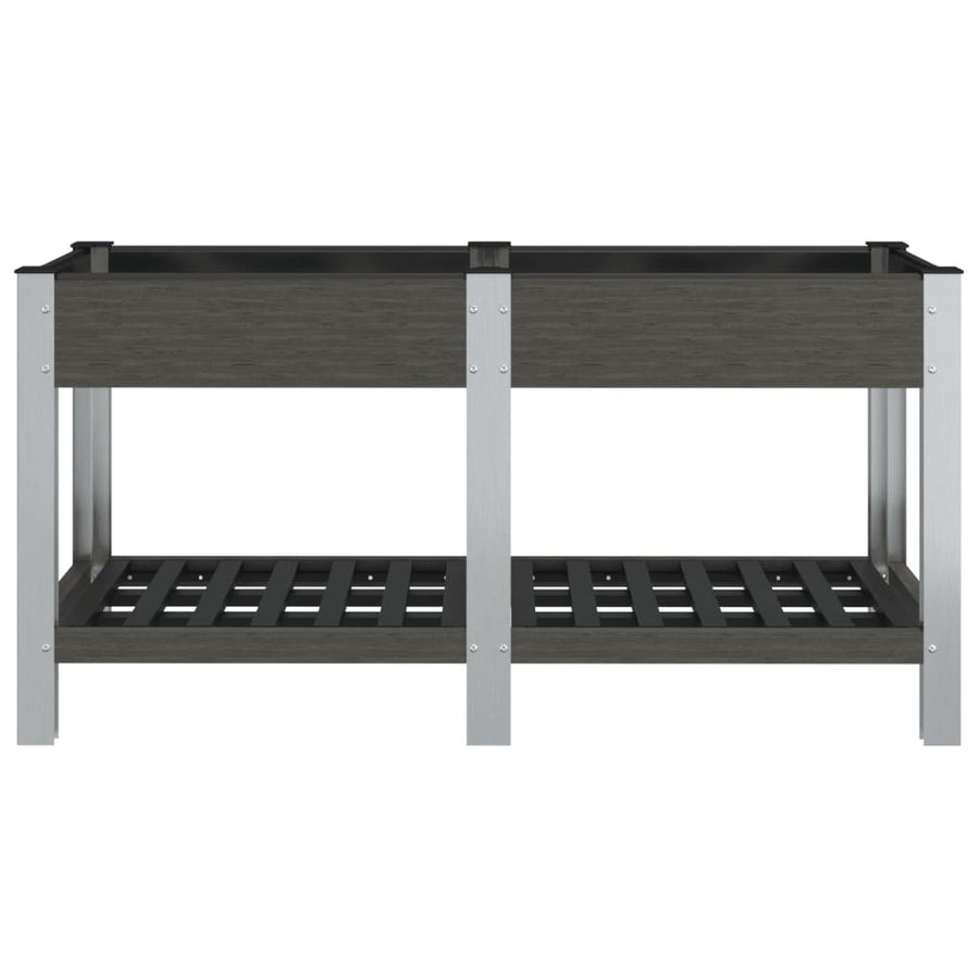 Plantenbak Verhoogd Met Schap Hkc Grijs 175 x 50 x 75 cm