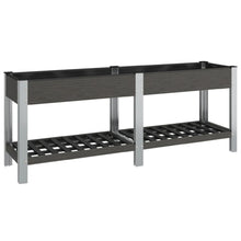 Plantenbak Verhoogd Met Schap Hkc Grijs 200 x 50 x 75 cm