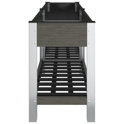 Plantenbak Verhoogd Met Schap Hkc Grijs 200 x 50 x 75 cm