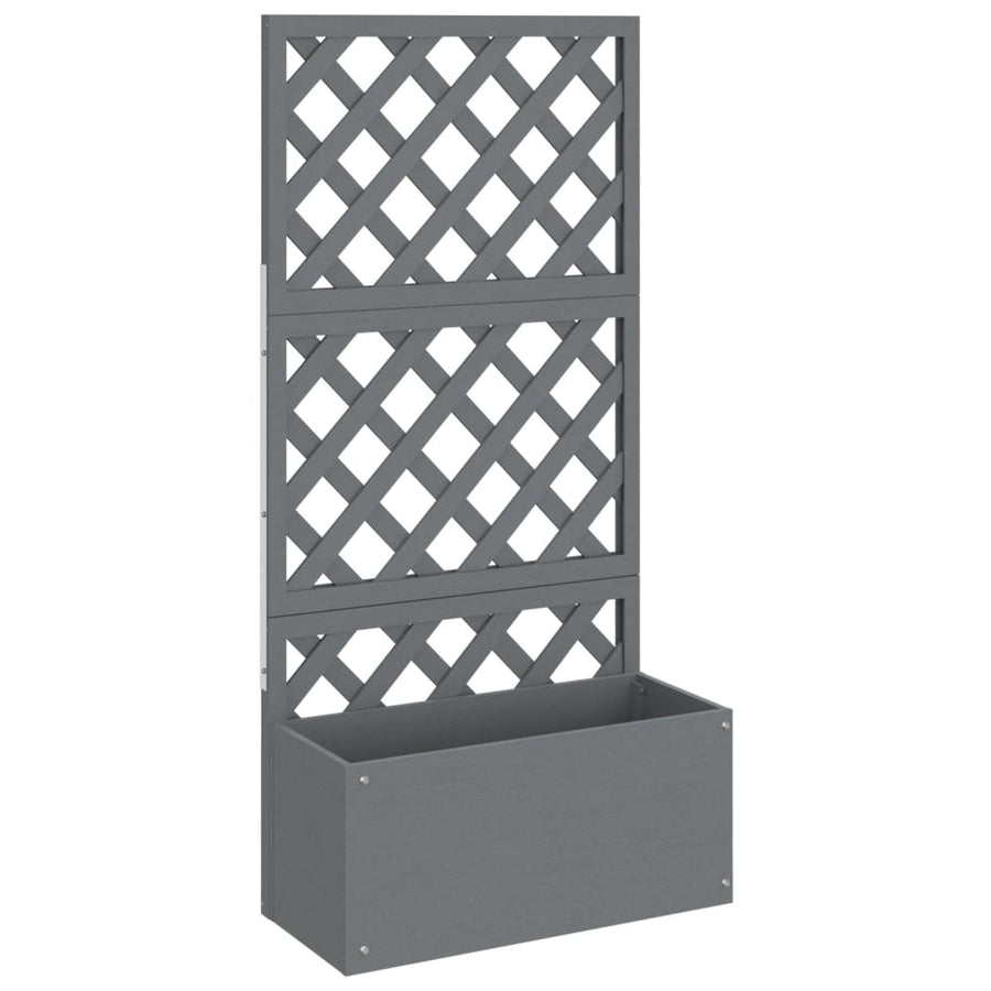 Plantenbak Met Latwerk Hkc 1 65 x 33 x 135 cm Grijs