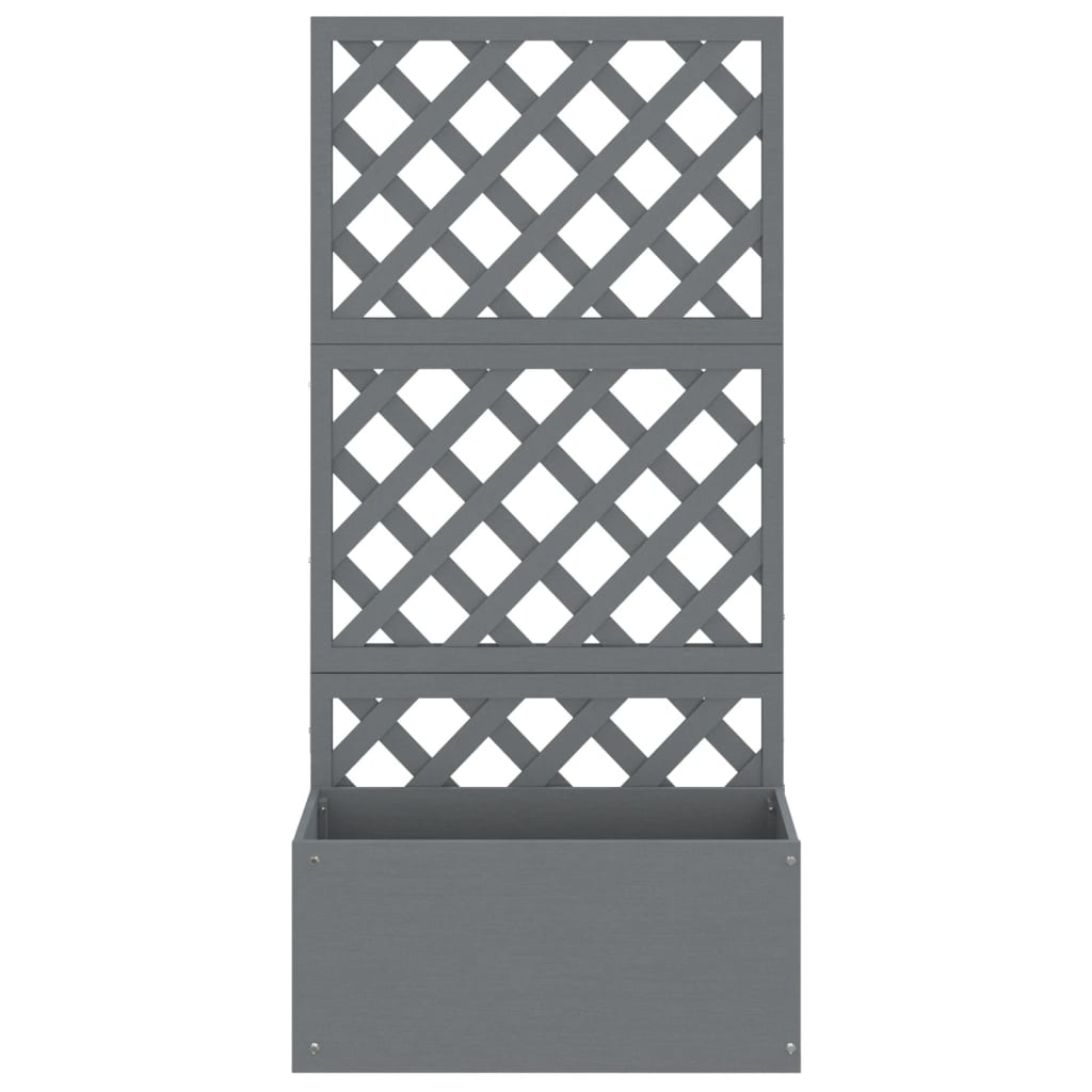 Plantenbak Met Latwerk Hkc 1 65 x 33 x 135 cm Grijs