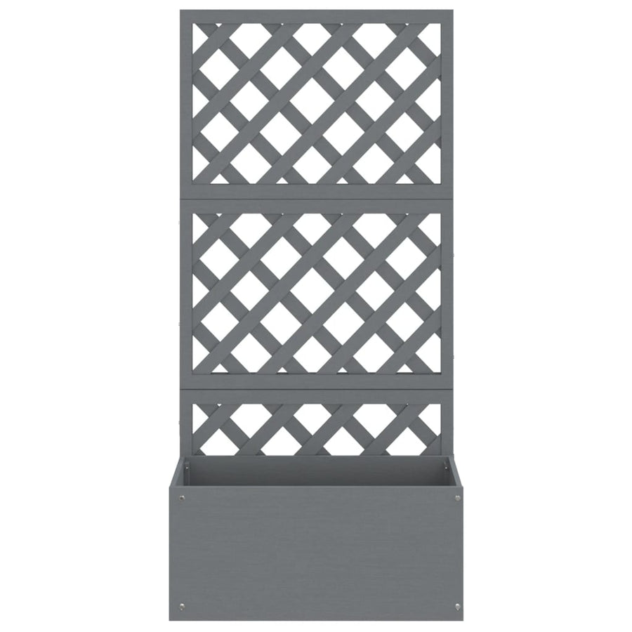 Plantenbak Met Latwerk Hkc 1 65 x 33 x 135 cm Grijs