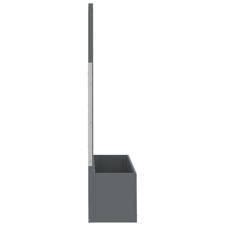 Plantenbak Met Latwerk Hkc 1 65 x 33 x 135 cm Grijs