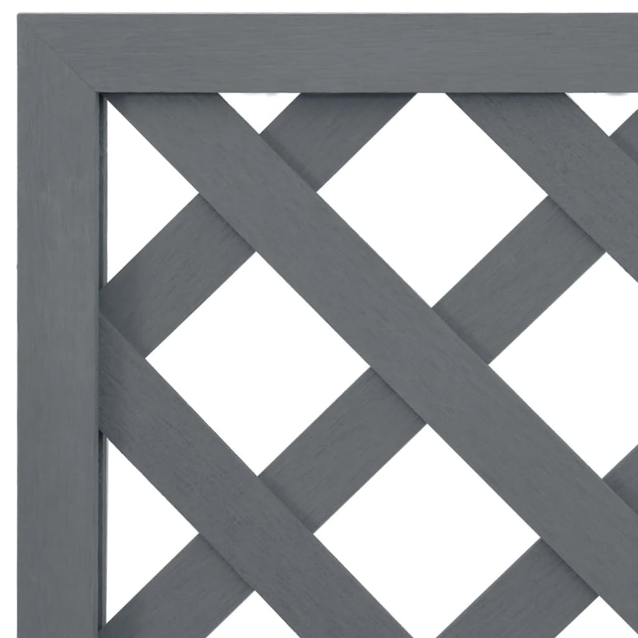Plantenbak Met Latwerk Hkc 1 65 x 33 x 135 cm Grijs