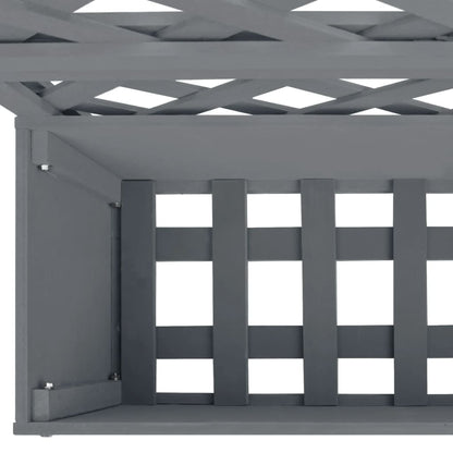 Plantenbak Met Latwerk Hkc 1 65 x 33 x 135 cm Grijs