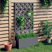Plantenbak Met Latwerk Hkc 1 65 x 33 x 135 cm Grijs