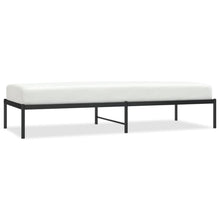Bedframe metaal zwart 80x200 cm 80 x 200 cm zonder hoofdbord