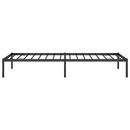 Bedframe metaal zwart 80x200 cm 80 x 200 cm zonder hoofdbord