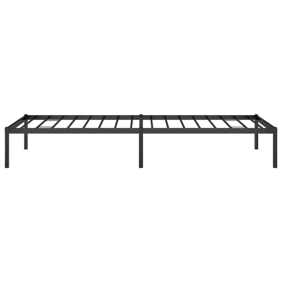 Bedframe metaal zwart 80x200 cm 80 x 200 cm zonder hoofdbord