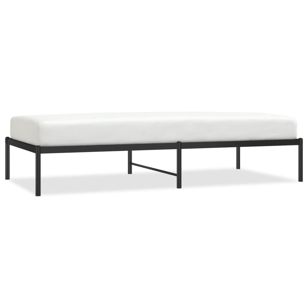 Bedframe metaal zwart 90x190 cm 90 x 190 cm Zwart