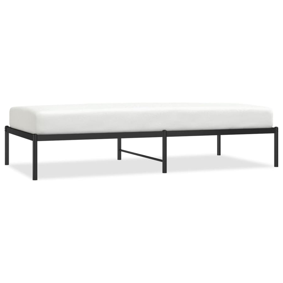 Bedframe metaal zwart 90x190 cm 90 x 190 cm Zwart