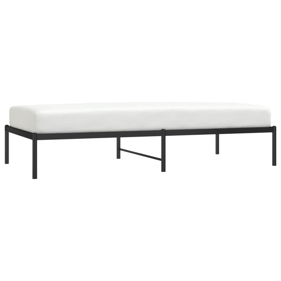 Bedframe metaal zwart 90x190 cm 90 x 190 cm Zwart