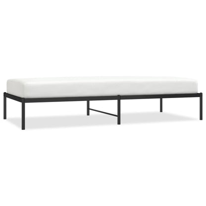 Bedframe metaal zwart 90x200 cm 90 x 200 cm Zwart