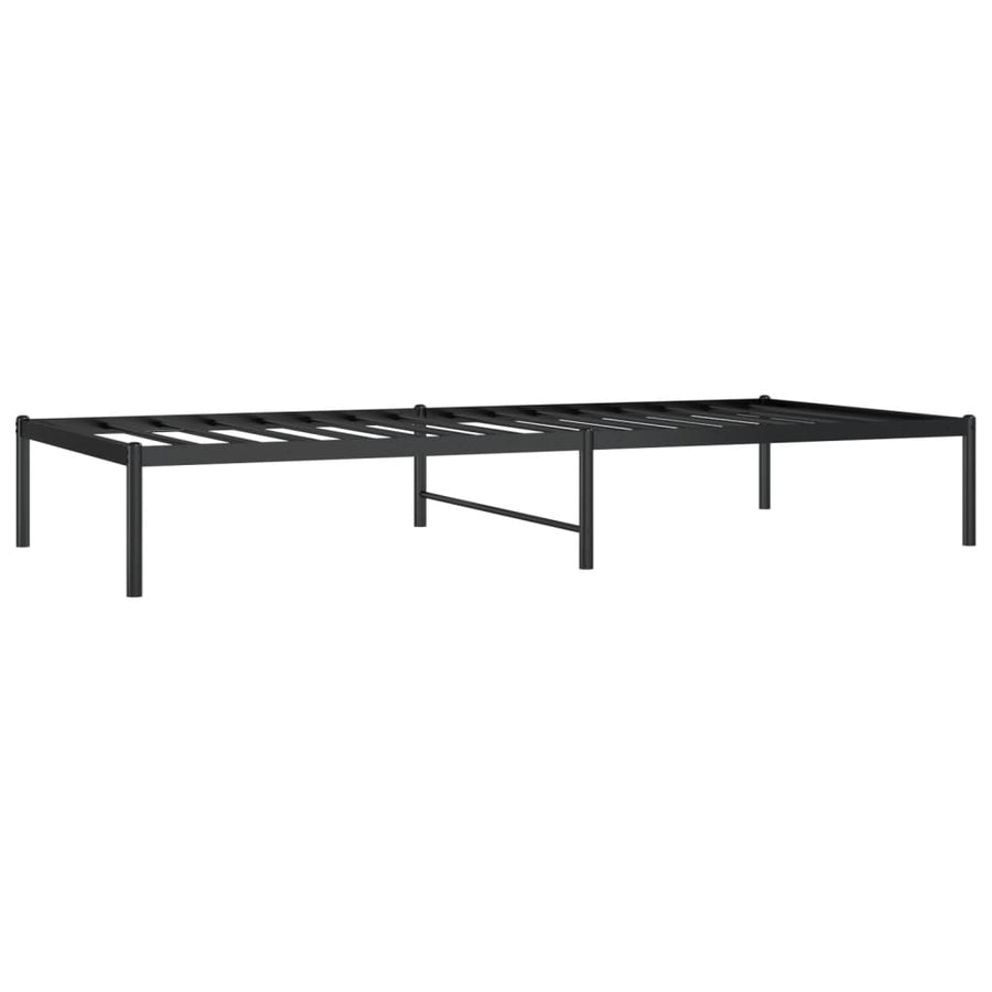 Bedframe metaal zwart 90x200 cm 90 x 200 cm Zwart