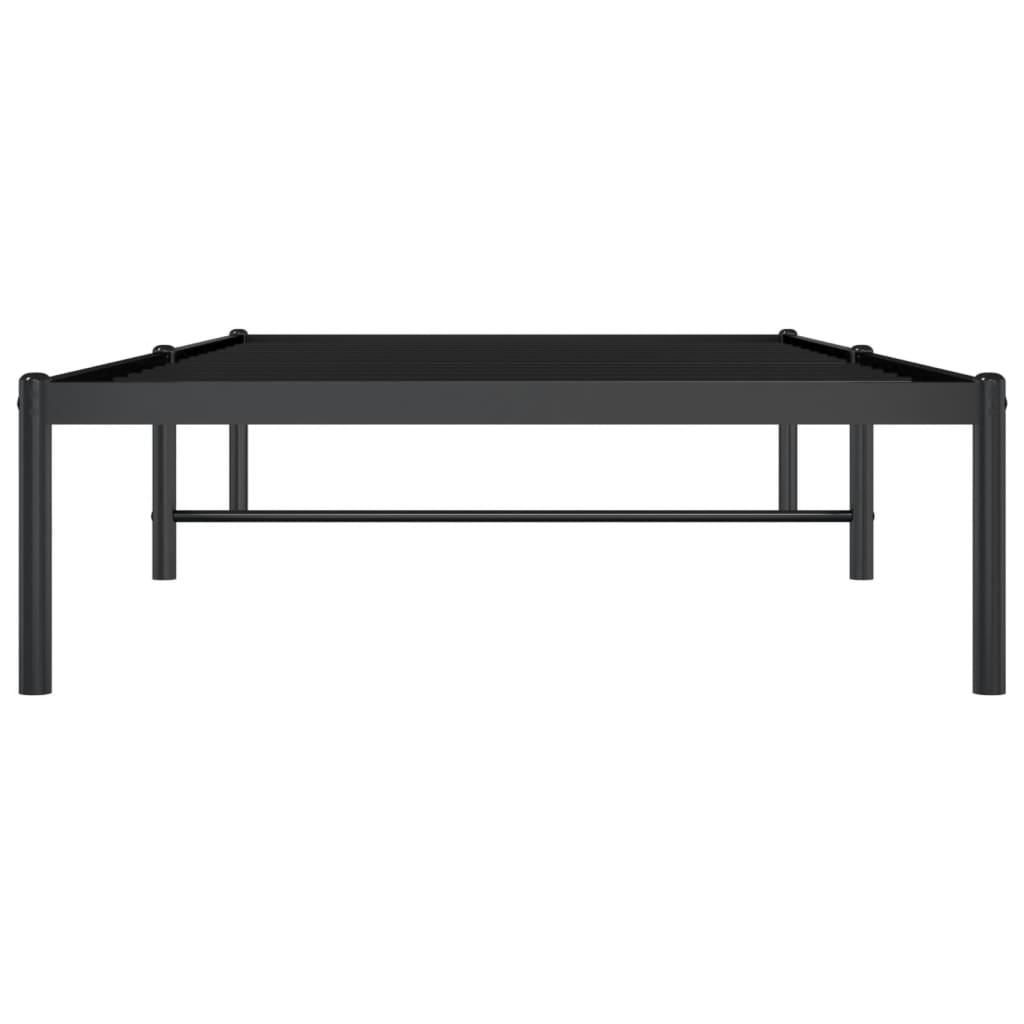 Bedframe metaal zwart 90x200 cm 90 x 200 cm Zwart