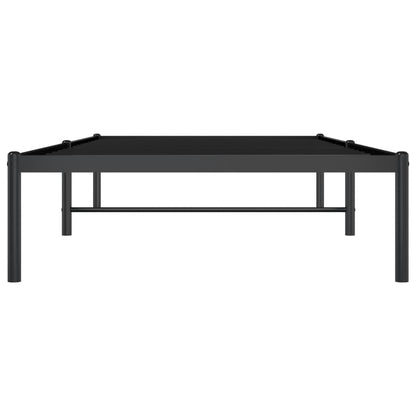 Bedframe metaal zwart 90x200 cm 90 x 200 cm Zwart