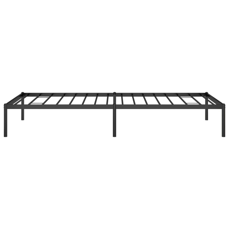Bedframe metaal zwart 90x200 cm 90 x 200 cm Zwart