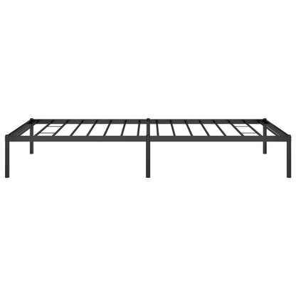 Bedframe metaal zwart 100x200 cm 100 x 200 cm zonder hoofdbord