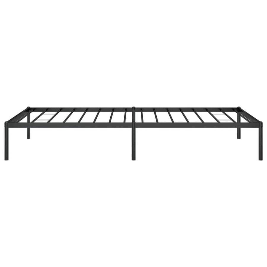 Bedframe metaal zwart 100x200 cm 100 x 200 cm zonder hoofdbord