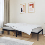Bedframe metaal zwart 107x203 cm