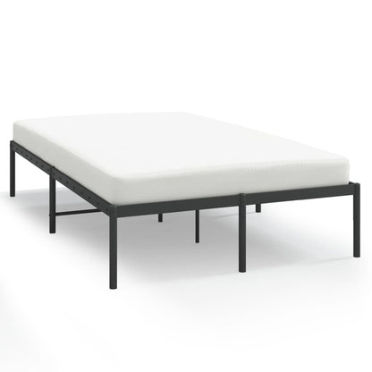 Bedframe metaal zwart 120x190 cm 120 x 190 cm zonder hoofdbord