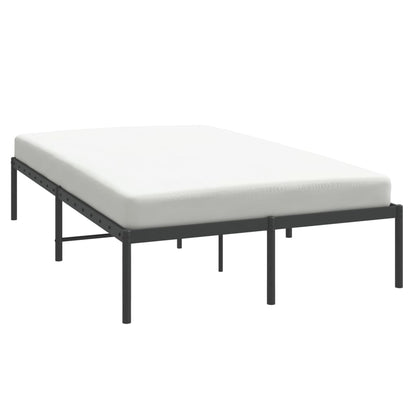 Bedframe metaal zwart 120x190 cm 120 x 190 cm zonder hoofdbord
