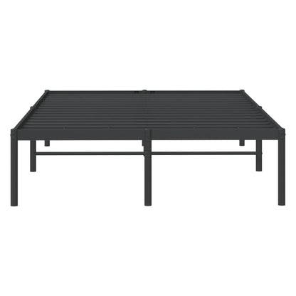 Bedframe metaal zwart 120x190 cm 120 x 190 cm zonder hoofdbord