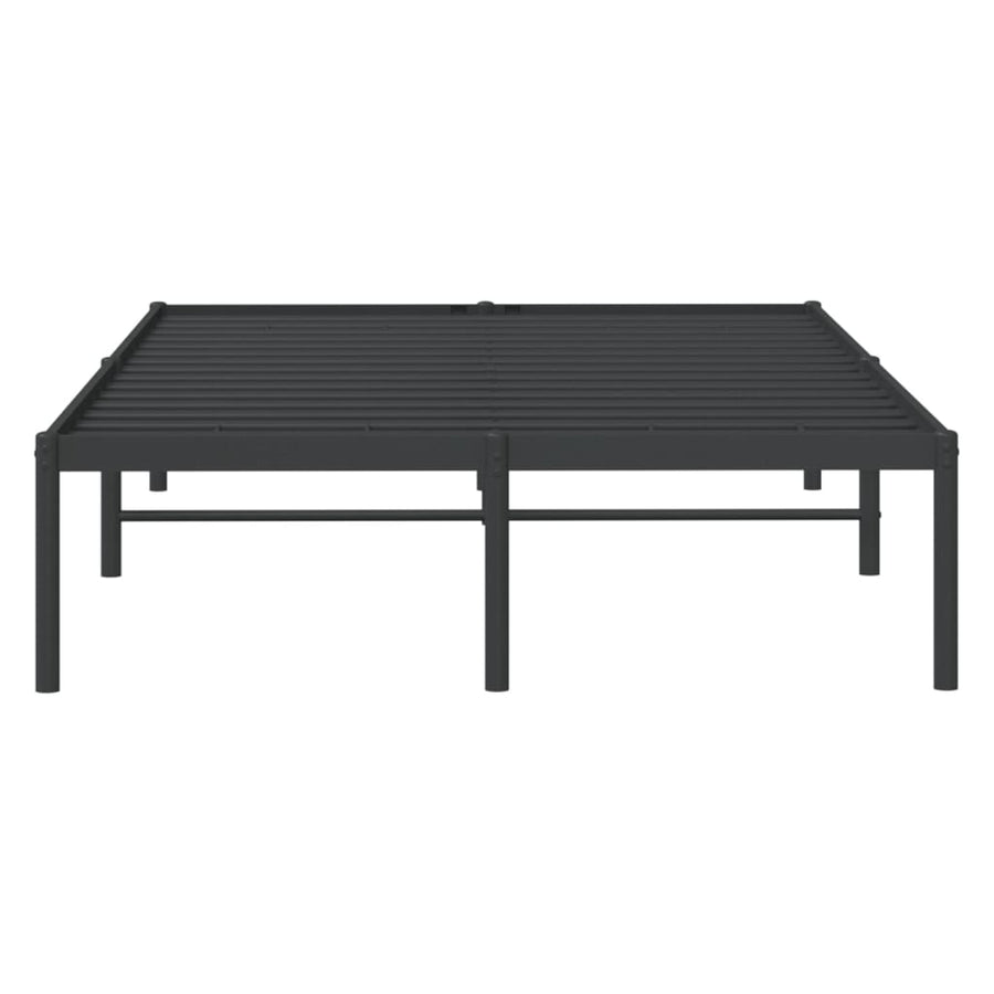 Bedframe metaal zwart 120x190 cm 120 x 190 cm zonder hoofdbord