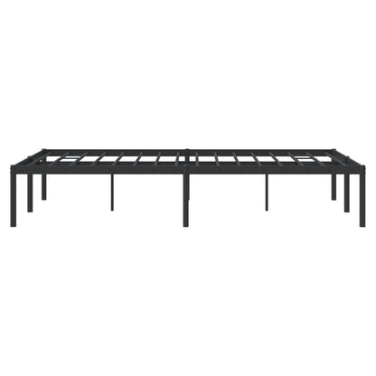 Bedframe metaal zwart 120x190 cm 120 x 190 cm zonder hoofdbord