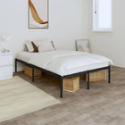 Metal bed frame black 120x190 cm