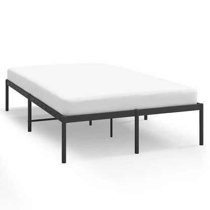 Bedframe metaal zwart 135x190 cm