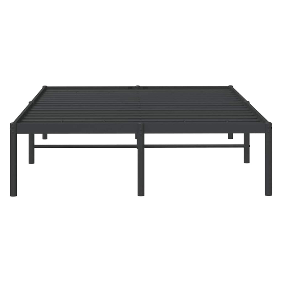 Bedframe metaal zwart 135x190 cm