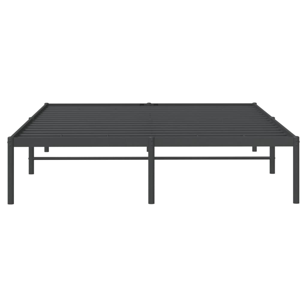 Bedframe metaal zwart 140x200 cm 140 x 200 cm Zwart
