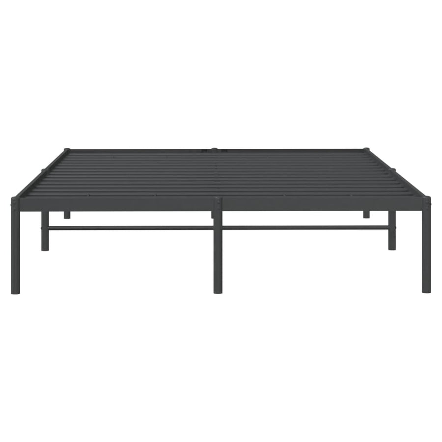 Bedframe metaal zwart 140x200 cm 140 x 200 cm Zwart