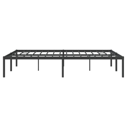 Bedframe metaal zwart 140x200 cm 140 x 200 cm Zwart