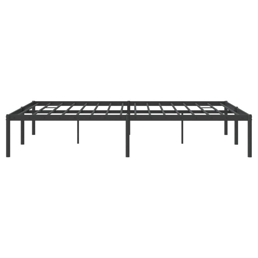 Bedframe metaal zwart 140x200 cm 140 x 200 cm Zwart
