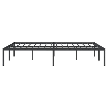 Bedframe metaal zwart 150x200 cm 150 x 200 cm zonder hoofdbord