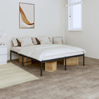 Metal bed frame black 150x200 cm