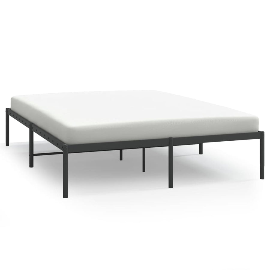 Bedframe metaal zwart 160x200 cm 160 x 200 cm zonder hoofdbord