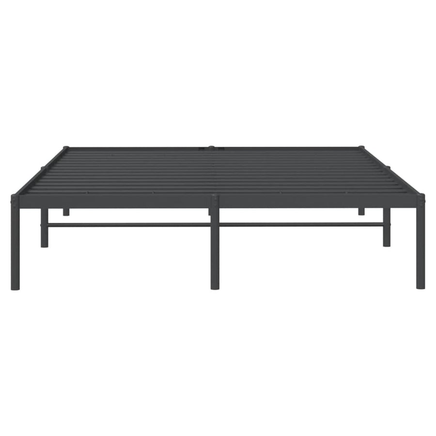 Bedframe metaal zwart 160x200 cm 160 x 200 cm zonder hoofdbord