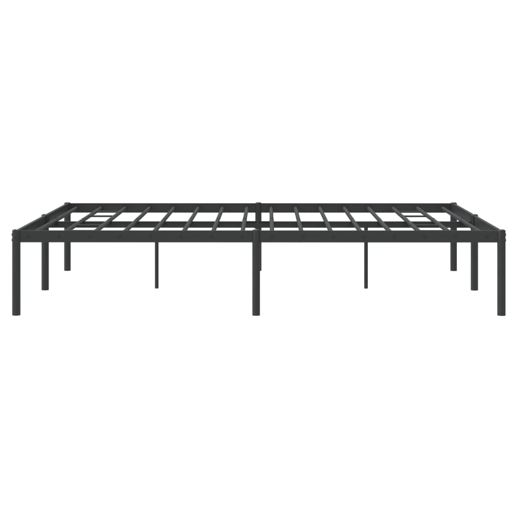 Bedframe metaal zwart 160x200 cm 160 x 200 cm zonder hoofdbord