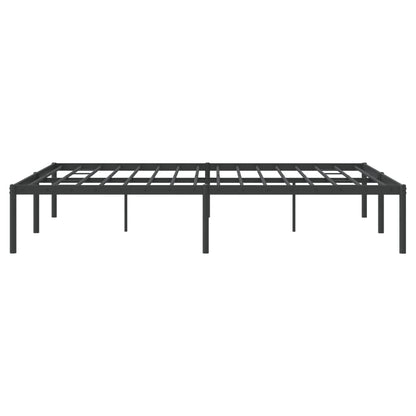 Bedframe metaal zwart 160x200 cm 160 x 200 cm zonder hoofdbord
