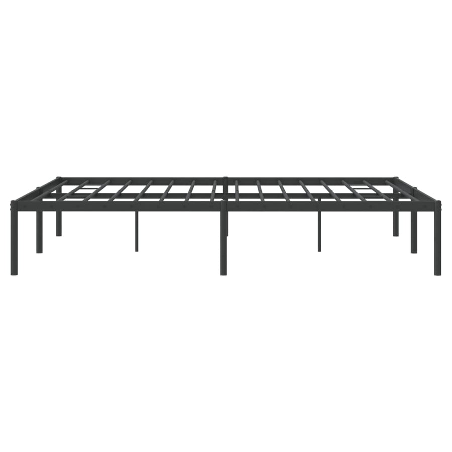 Bedframe metaal zwart 160x200 cm 160 x 200 cm zonder hoofdbord