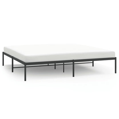 Bedframe Metaal Zwart 180 x 200 cm zonder hoofdbord