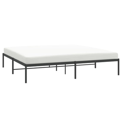 Bedframe Metaal Zwart 180 x 200 cm zonder hoofdbord