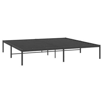Bedframe Metaal Zwart 180 x 200 cm zonder hoofdbord