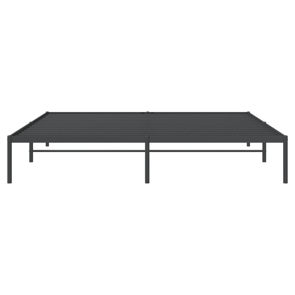 Bedframe Metaal Zwart 180 x 200 cm zonder hoofdbord